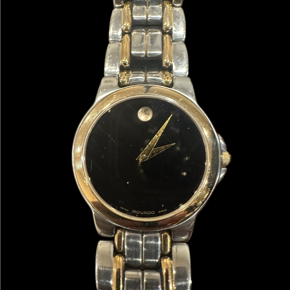 Movado Silver and Gold Watch